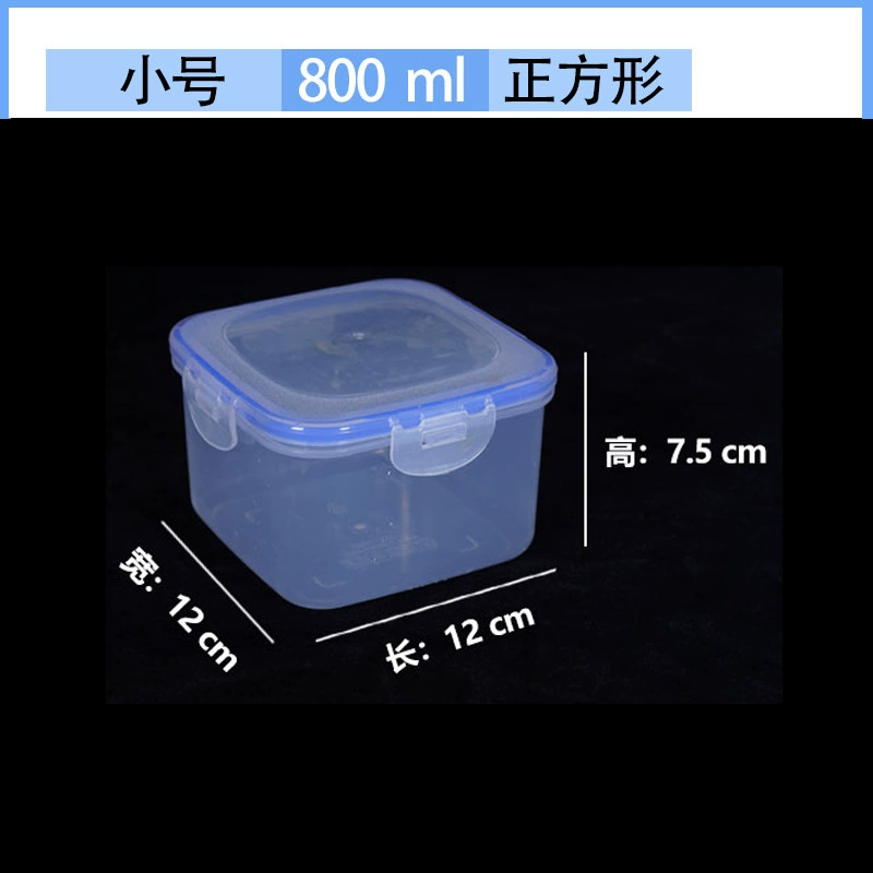 Food‑grade heat‑resistant plastic food storage boxes, assorted shapes and capacities (290–2200 ml)