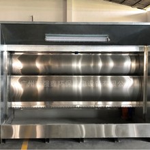 无泵喷涂机不锈钢水帘柜水旋喷漆台双层水幕除尘设备