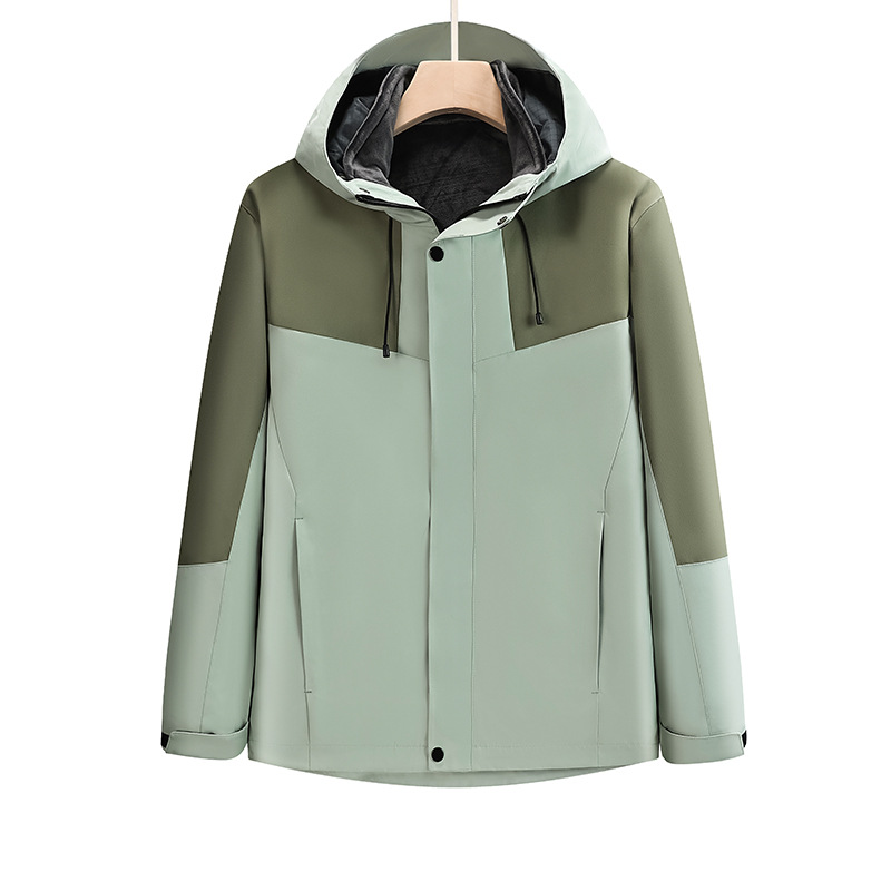 impermeable a prueba de agua a prueba de lluvia a prueba de aceite a prueba de arañazos chaquetas masculinas y femeninas 3 en 1 al aire libre ropa de asalto personalizada logotipo de alta calidad