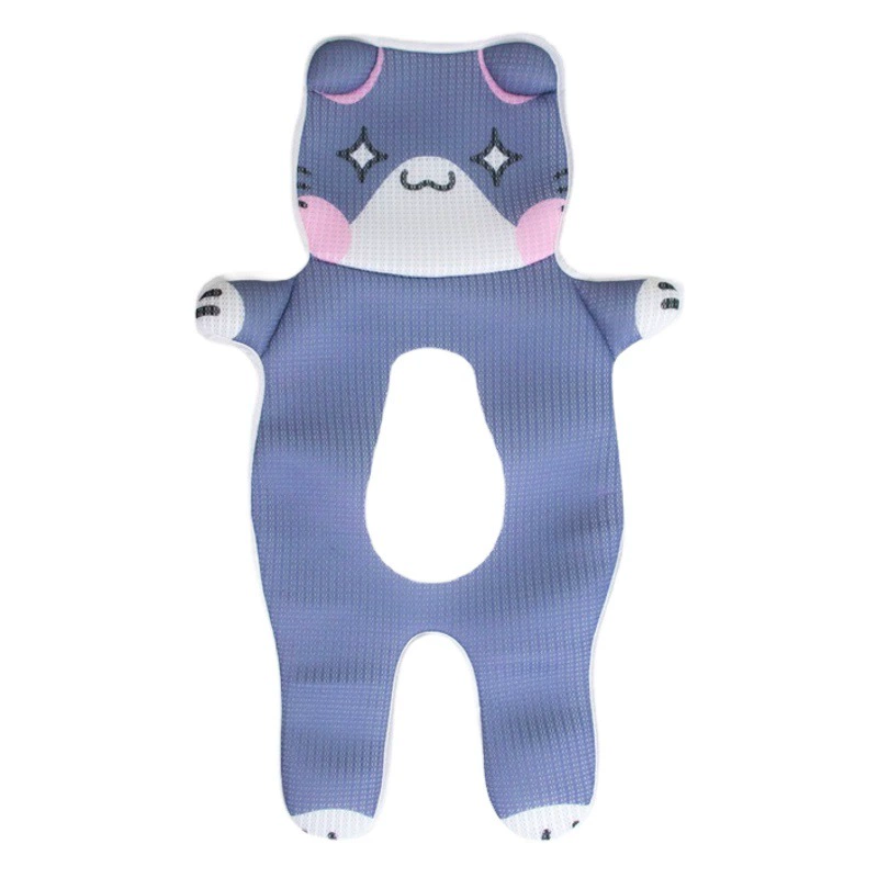 Мультяшный коврик для коляски, детский зонт, автомобиль, детский дышащий летний коврик Tencel, 3D сэндвич, детский коврик, двухслойный коврик для коляски