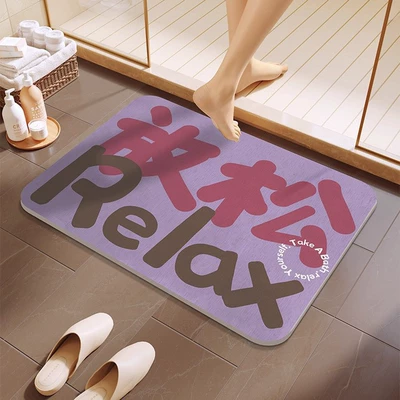 Avtomobil döşəmə paspasları — Toilet Door Absorbent Quick-Drying Non-Slip - take-it-easy-40cm60cm-new-diatom-mud