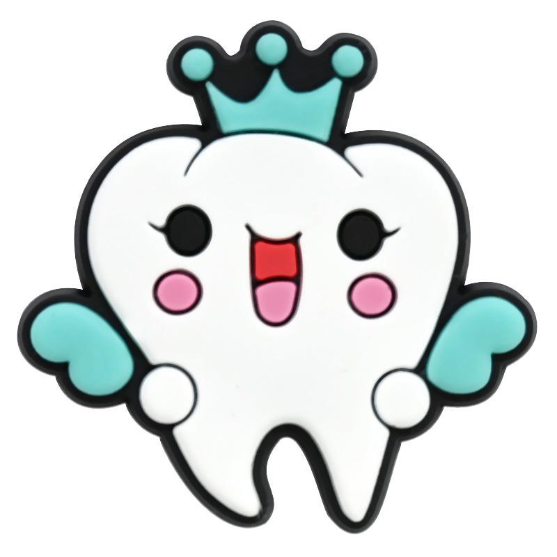 Hebilla de bolsa de agujero, cuidado creativo, zapatos de dientes, accesorios de bolsa de agujero de flor, accesorios de bricolaje, accesorios de zapatos de dibujos animados, accesorios, serie d