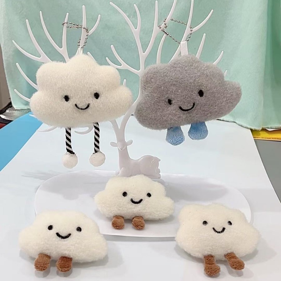 Muñecas de peluche creativas lindas muñecas de nubes colgantes de llaves ropa bolsas accesorios pequeños regalos al por mayor