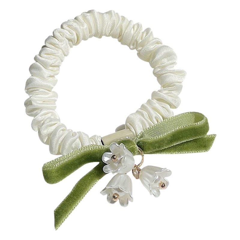 Lily orquídea pelo cuerda banda de pelo Mori Super Hada fresca linda flor temperamento corbata de pelo del todo-fósforo banda de goma elástica cuerda de pelo