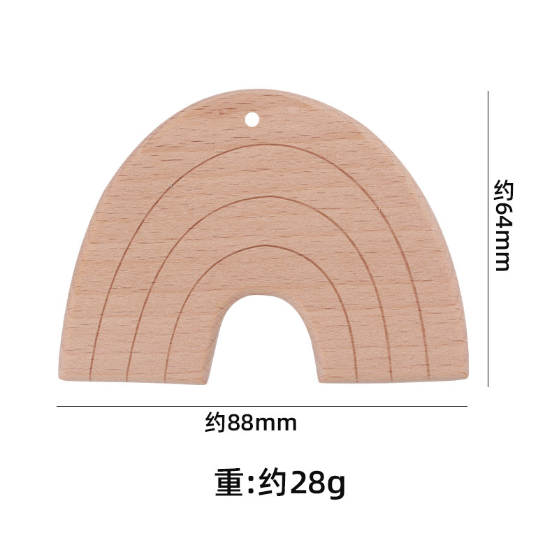 Nuevo bebé suministros de haya juguete calmante bebé nube dibujos animados estrella Rainbow mordedor juguete