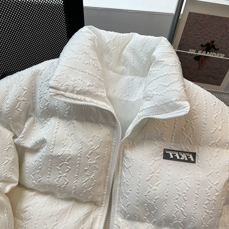 Down jacket oversize, unisex, premium high‑end, warm down fill, sizes S–3XL