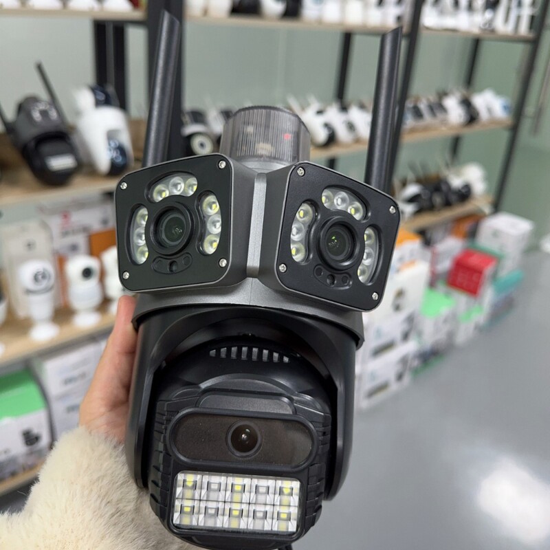 ICSEE雄マイs21三目三画面無線wifiカメラ二光夜視携帯電話遠隔監視カメラ|undefined