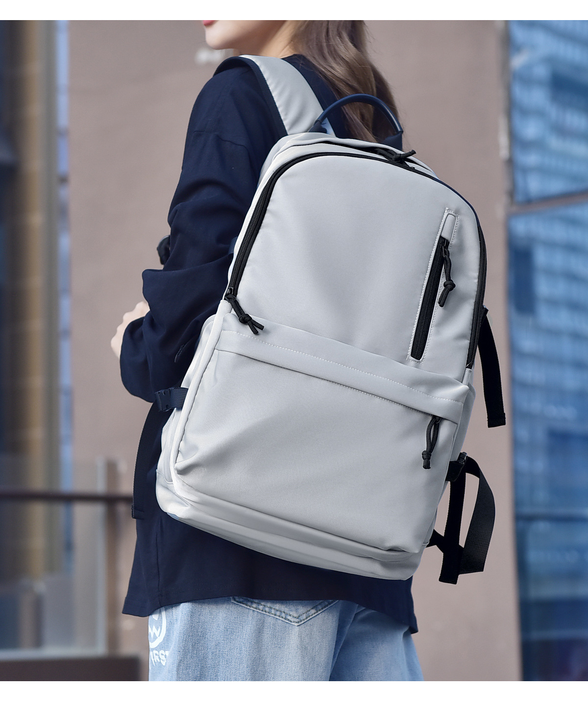 Solid Color Casual Daily Women's Backpack display picture 1