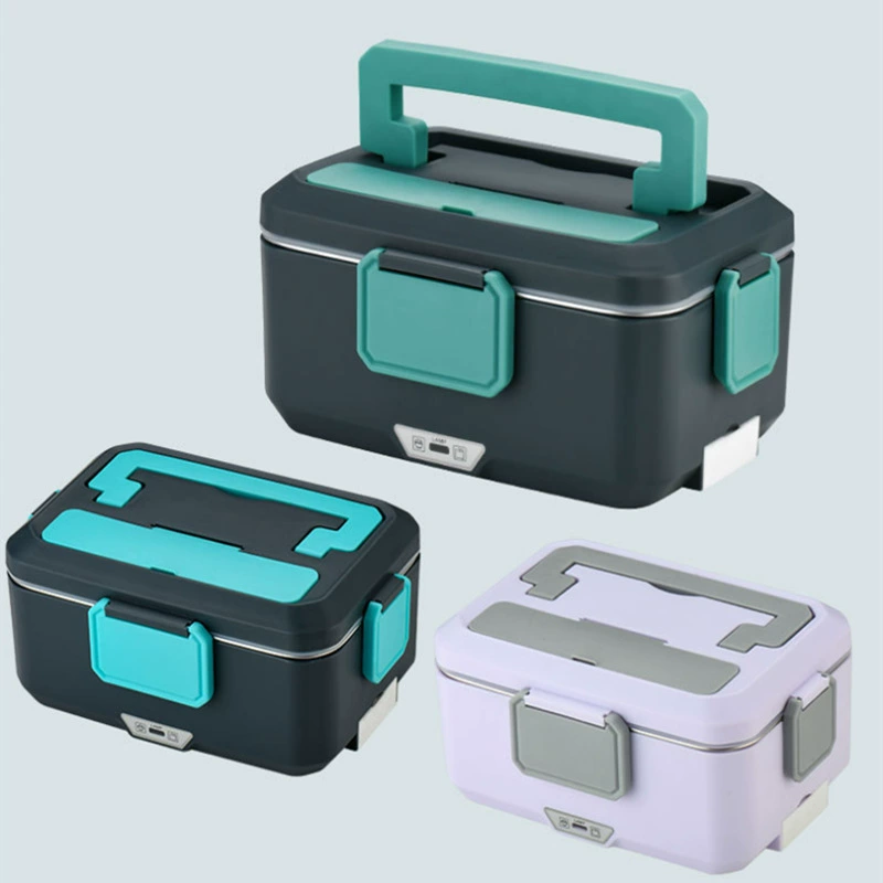 2,5-литровый трансграничный бытовой автомобильный ланч-бокс с электрическим подогревом, безводный ланч-бокс из нержавеющей стали для офисных работников, съемный и моющийся внутренний вкладыш