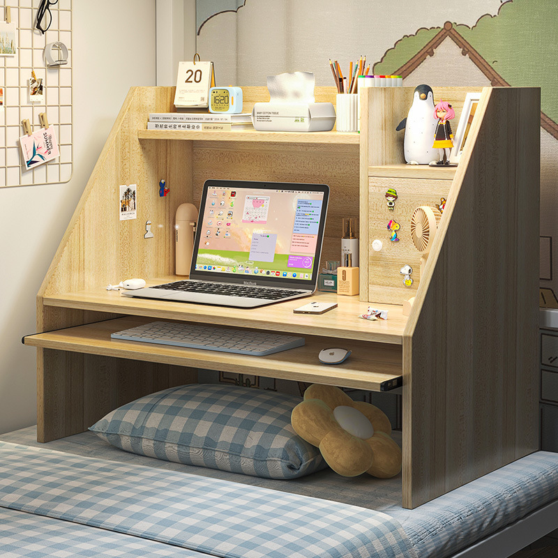 Bed Table Dormitory Study Table Desk Bookshelf Integrated Table Home Bedroom Student Writing Desk Computer Table Office Desk