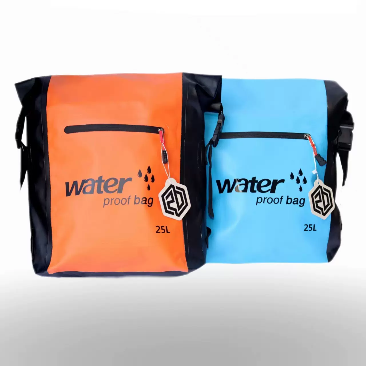 户外防水双肩背包25L大容量耐磨防水袋登山漂流游泳包跨境热销