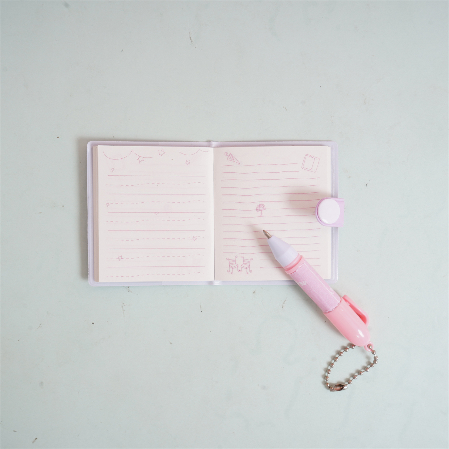 E005 Labu mini cuaderno de mano conjunto creativo nuevo dibujo animado encantador comercio exterior transfronterizo tailandés temu
