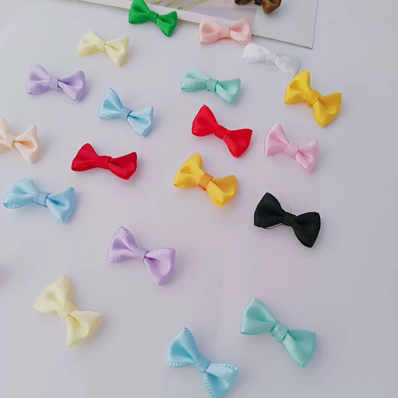 1.2*2.2cm迷你小号包腰蝴蝶结 织带蝴蝶结内衣内裤装饰领结服装辅