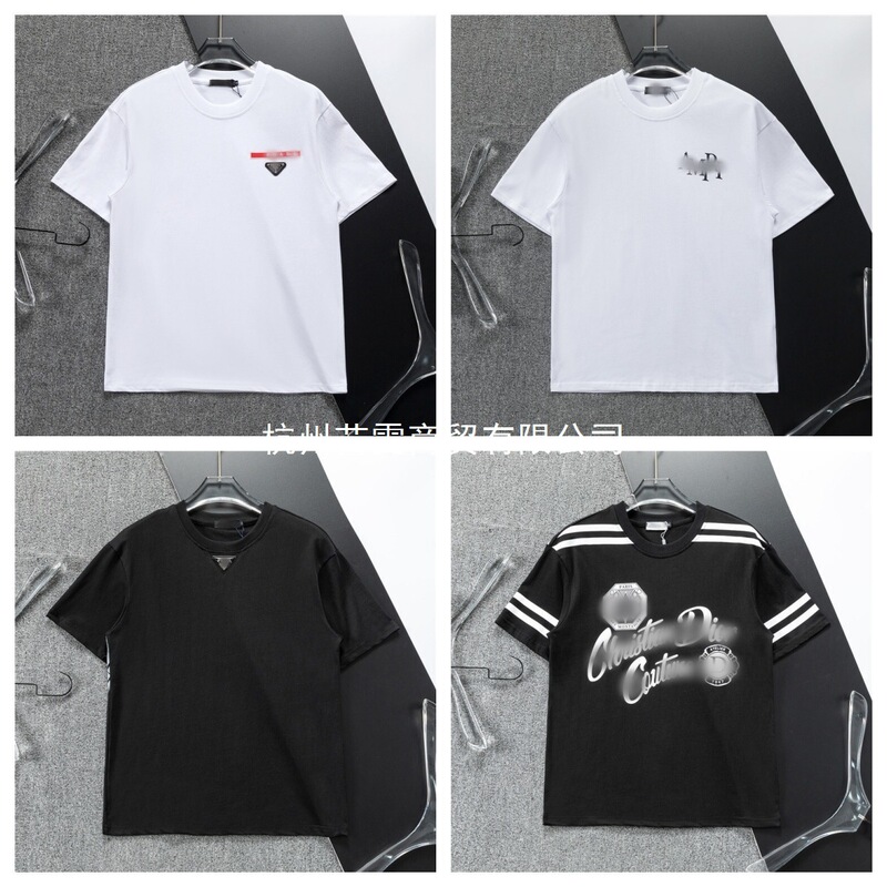 Cross-Border Foreign Trade New Style Amiri High-Low Letter Print Round Neck Casual Loose T-Shirt for Men and Women Sports Short-Sleeved Half-Sleeved Cross-Border Foreign Trade New Style Amiri High-Low Letter Print Round Neck Casual Loose T-Shirt for Men and Women Sports Short-Sleeved Half-Sleeved