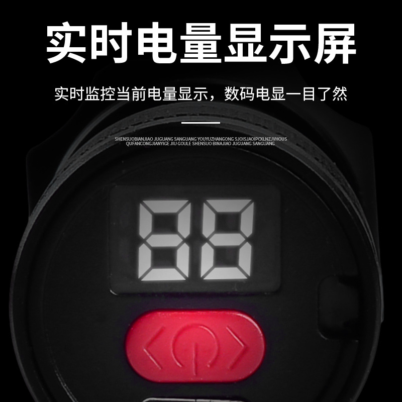 Linterna de luz roja de 630nm mini tipo C de luz intensa estirada zoom de aluminio recargable