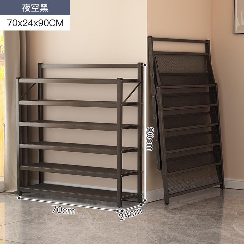 Estantes extremadamente estrechos Estantes multicapa Estantes de piso plegable Estantes de hierro forjado Estantes de almacenamiento Sala de estar Balcón Dormitorio Estantería corta