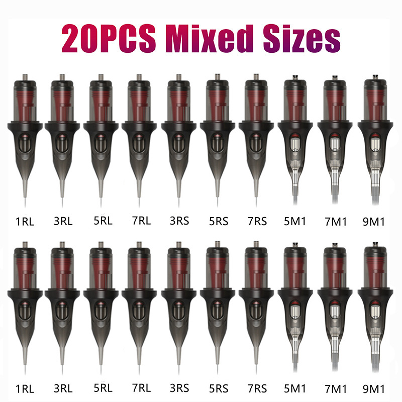 NB 하나의 문신 바늘 20 혼합