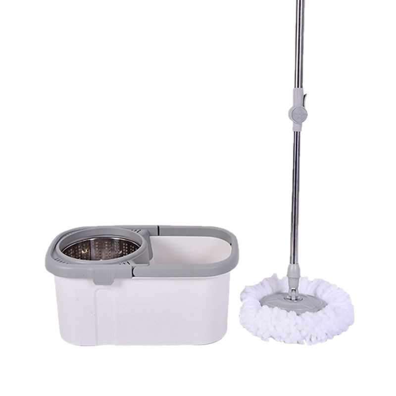 Juego de cubo de fregona giratoria para aumentar el cuerpo del cubo grueso, presión de mano, drenaje fácil, comercio exterior al por mayor