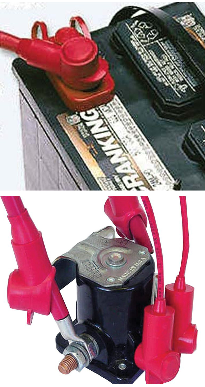 蓄電池端子絕緣接線(xiàn)帽套L型護套電瓶樁頭正負極電池接線(xiàn)保護套