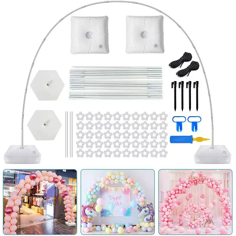 气球拱门支架底座室外不锈钢拖杆婚礼气球门架子套装可拆卸结婚品