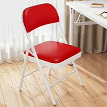 레드 화이트 프레임 (가죽 표면)