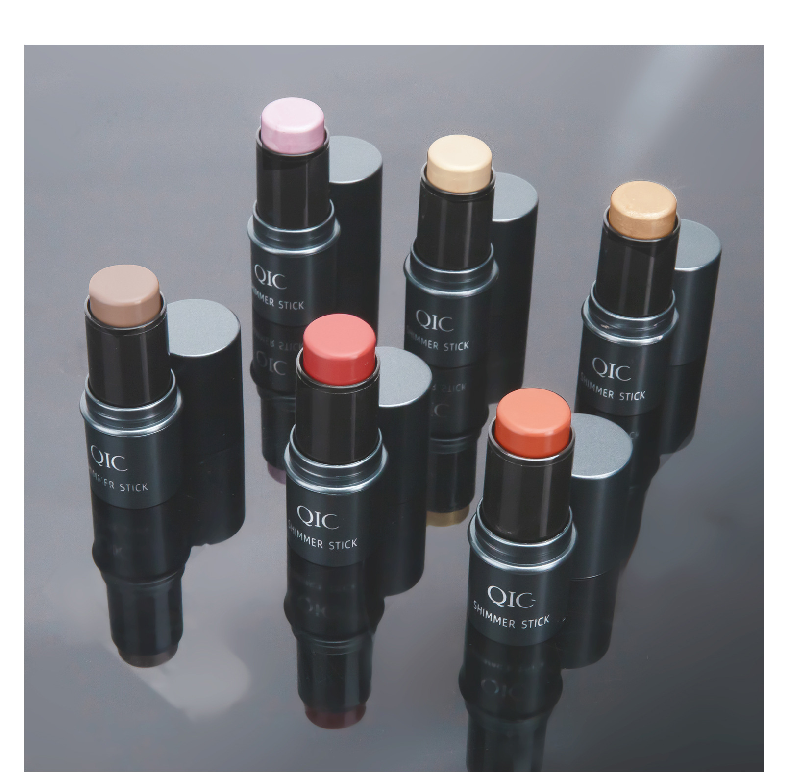 QIC Qini Color Highlighter Contouring BrighTening Shadow Stick Three-dimensional Facial Foundation Cream Bed Pencil Blush Stick Makeup undefined