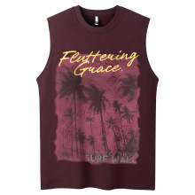 YPRS男装复古风红棕色vintage个性怀旧设计感无袖坎肩背心情侣款