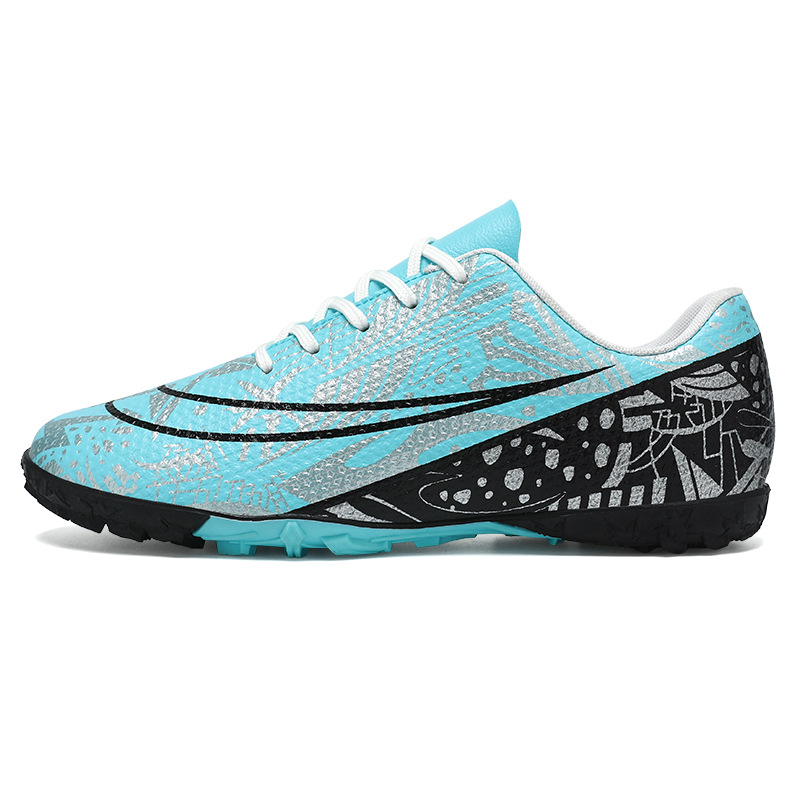 Nuevos zapatos de fútbol antideslizantes transfronterizos de clavos para adultos, zapatos de entrenamiento profesional para niños y niñas, zapatos deportivos juveniles bajos