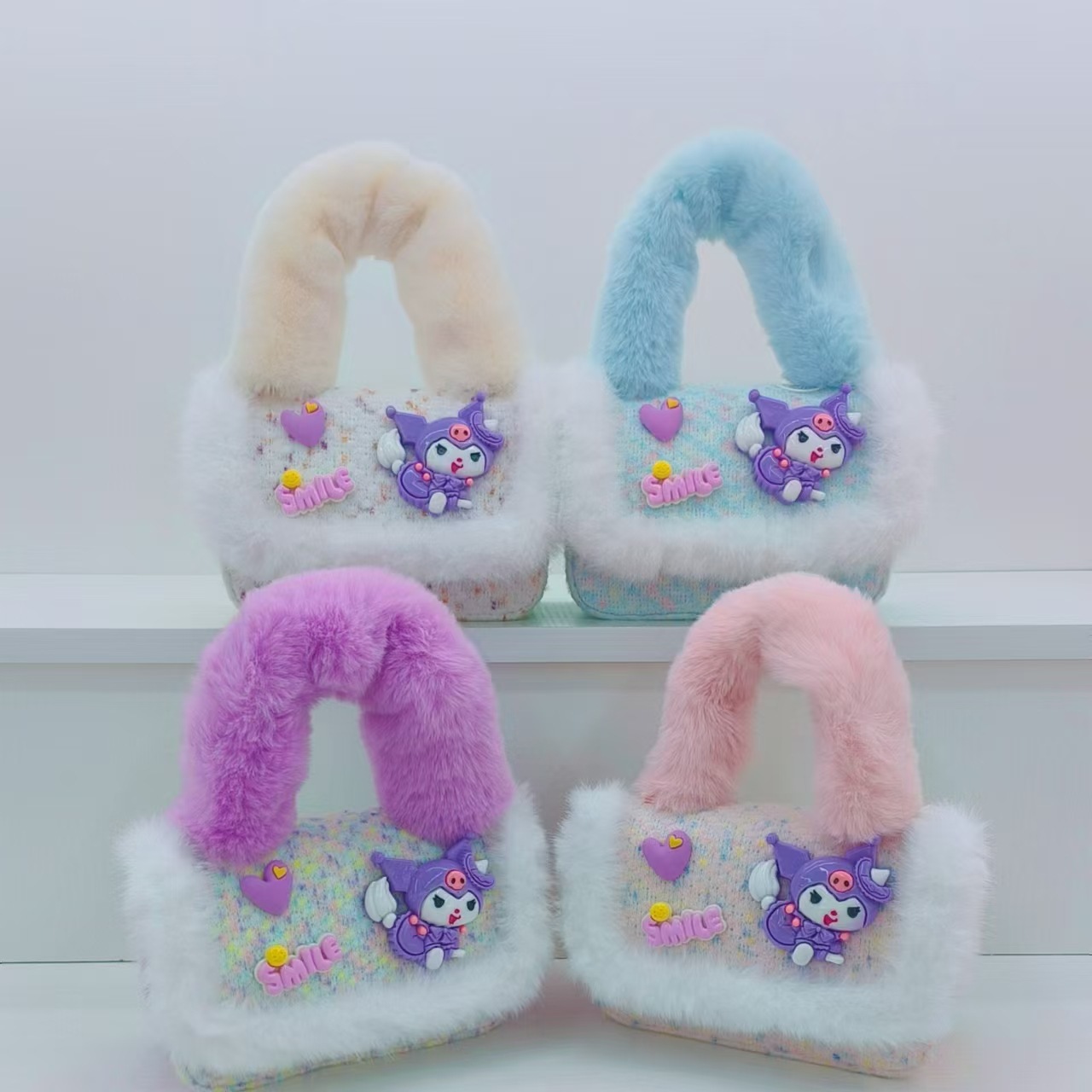 Bolsa de princesa, bolso de peluche, bolso de dibujos animados, bolso de hombro, bolso de estilo extranjero, bolso de mochila de niña, bolso de cambio de moda