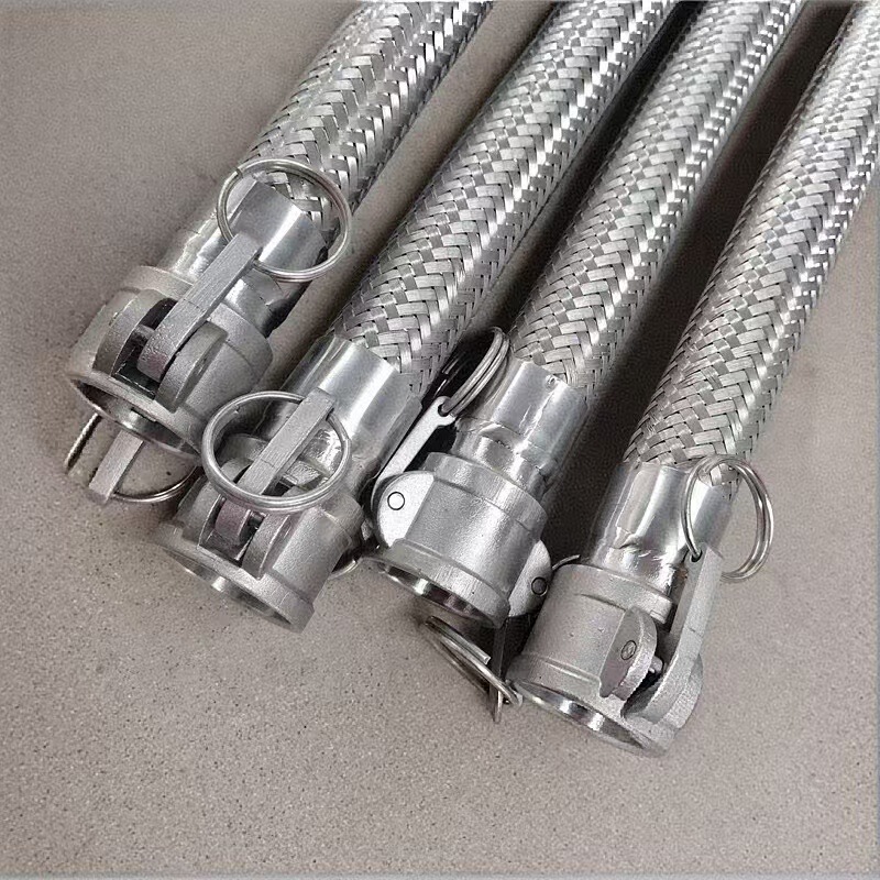 Stainless steel metal hose plate handle type quick connection 304 metal hose quick connection disassembly corrugated pipe thread processing