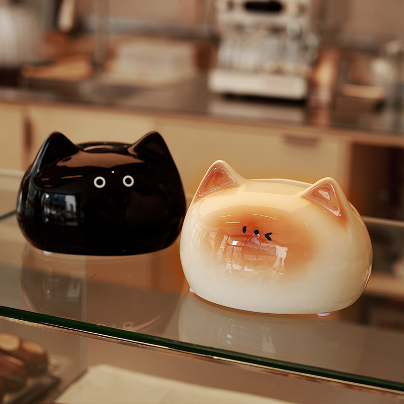 Serie de gatos siameses linda caja de dibujo caja de pañuelos linda y divertida caja de papel de servilleta de escritorio moderna decoración nueva caja de dibujo