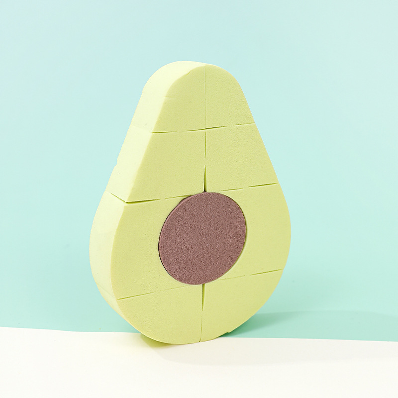 Frutas en polvo de empalme personalizadas almohadilla de aire sandía pomelo fruta de fuego unida desmontable herramienta de maquillaje huevo