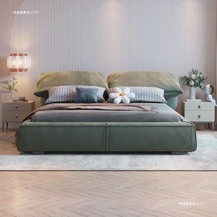 Baxter Fabric Bed Master Bedroom Large Bed Simple Modern Italian Accessible Luxury Double Bed Elephant Ear Tatami Bed
