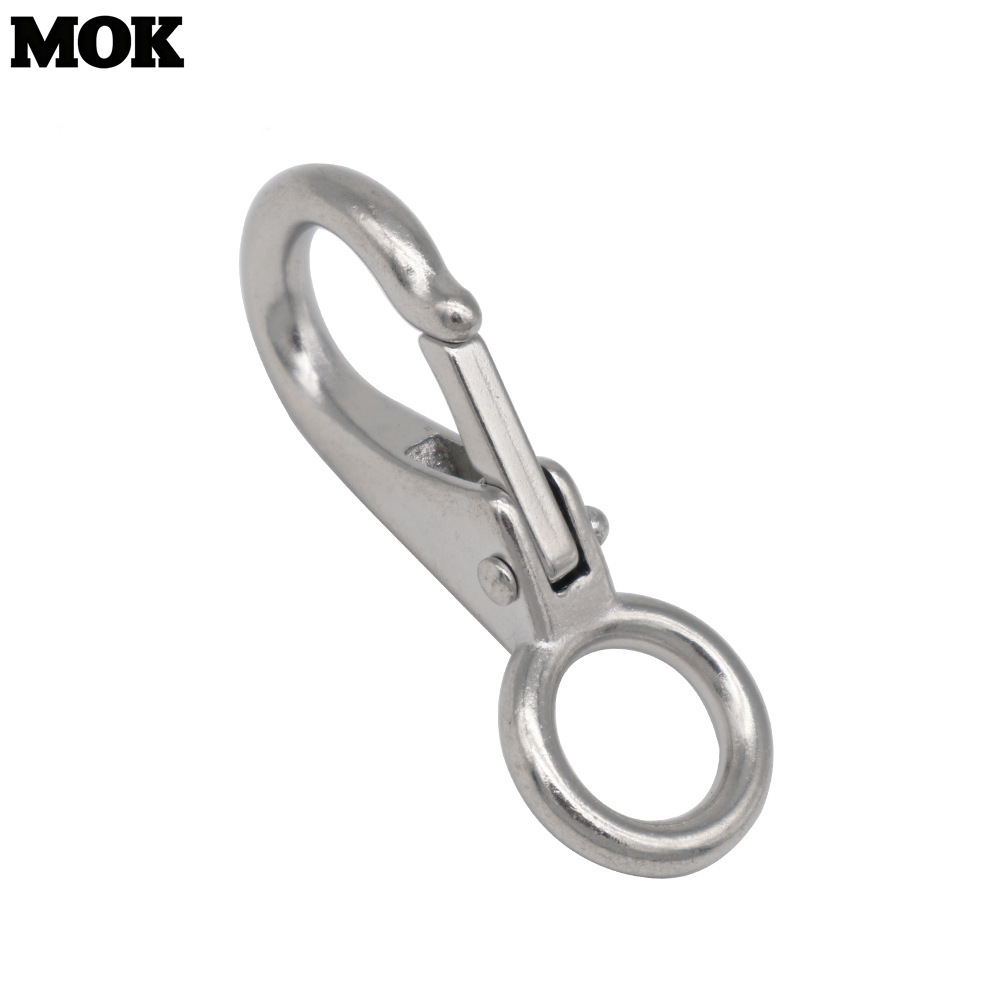 316不锈钢定向钩 固定弹簧钩 游艇帆船挂钩 船用织带挂钩 船用五