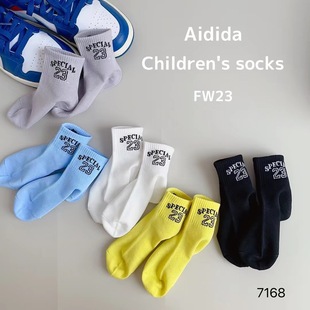 Aidida autumn new digital children's socks combed cotton anti-Pilling breathable sweat-absorbent support one-piece delivery