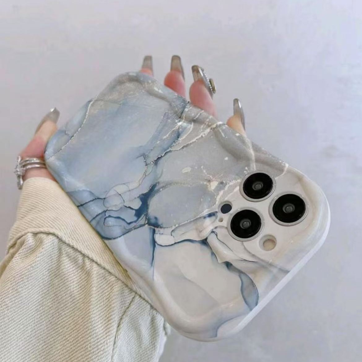 Nuevo estilo transfronterizo aplicable iPhone 15promax funda para teléfono móvil Apple 16 anti-caída 14pro Japón y Corea del Sur 13/12 personalidad