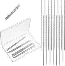 跨境新款盒装无孔银色滚花针面料修复缝纫针螺纹头滚边挑裤脚针套