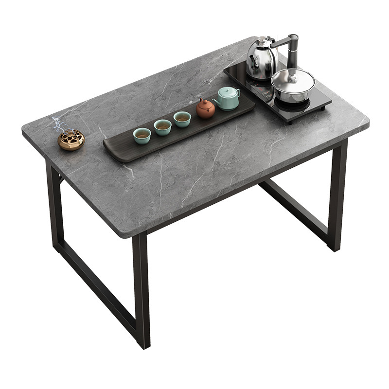 Balcón pequeña mesa de té y silla combinación sala de estar mesa de té de Kung Fu mesa de té Mesa integrada mesa de té móvil hogar pequeña mesa de té