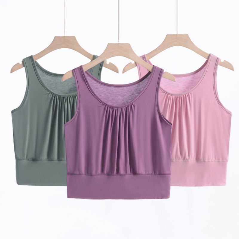 Mother's Short Tube Top for Middle-Aged and Elderly Women, Vest-Style Underwear, Plus-Size Wide-Waist Modal Base Top Mother's Short Tube Top for Middle-Aged and Elderly Women, Vest-Style Underwear, Plus-Size Wide-Waist Modal Base Top