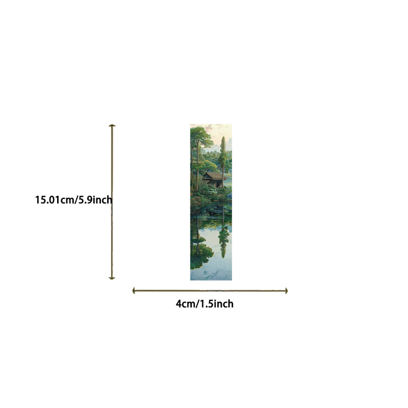 30张湖光山色书签系列简约手帐文艺创意素材ins阅读纸质书签可DIY|undefined