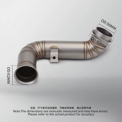 Motorcycle exhaust pipe: to drum belt drum