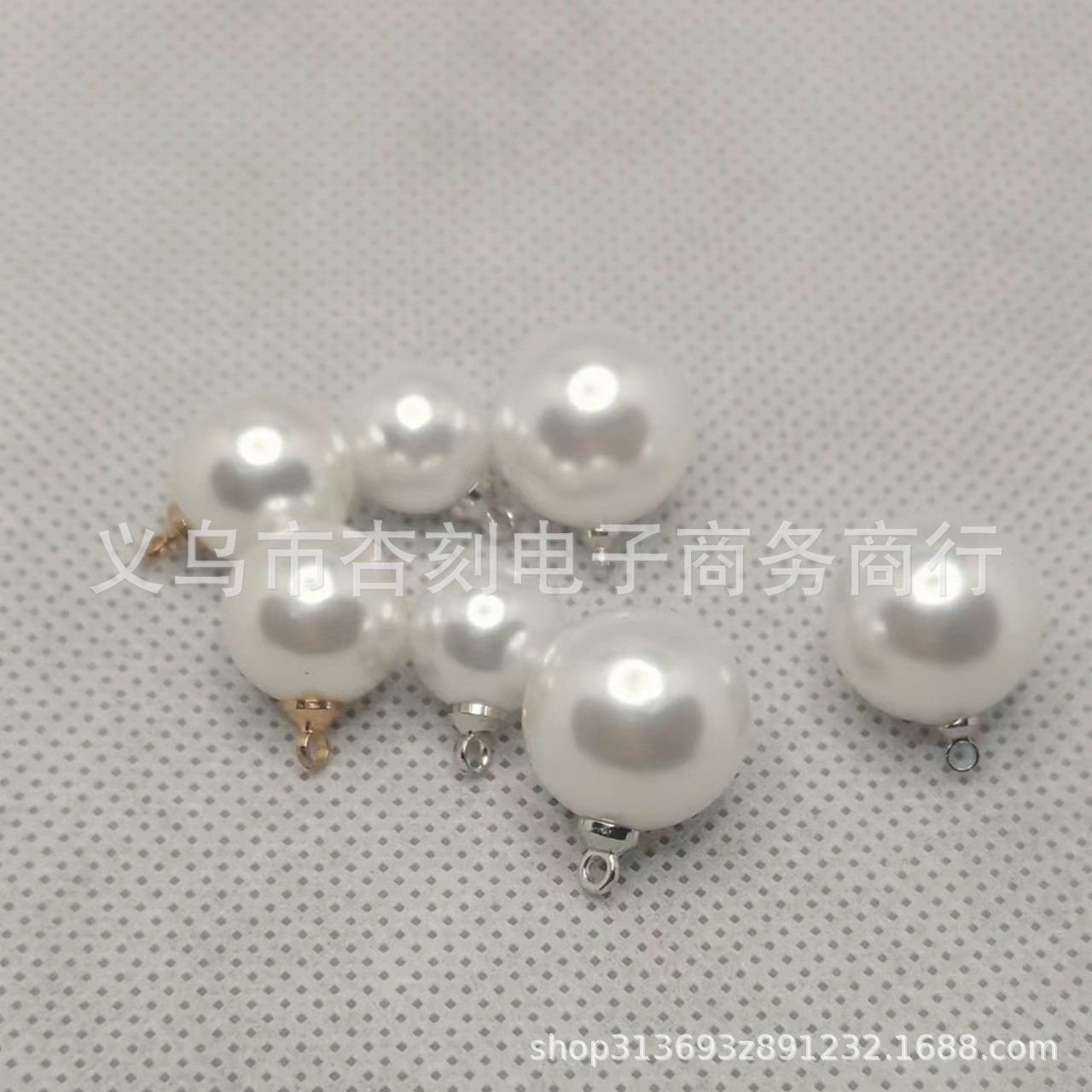 Round beads pearl, pendant, earrings handmade, necklace, accessory, accessories, DIY 3