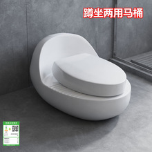 蹲坐两用一体马桶家用免凿地挖墙座便器双用式马桶坐便器改蹲便器
