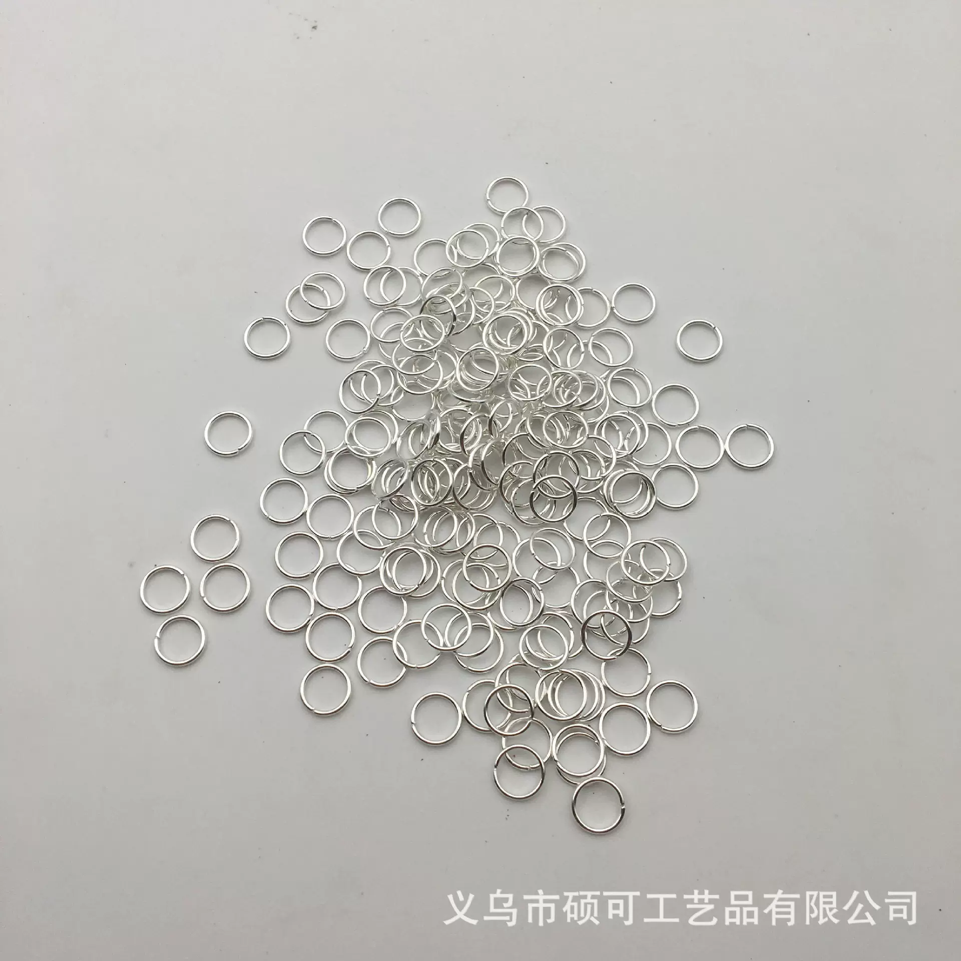 铁圈开口圈 连接环挂件平口闭口圆圈饰品配件 连接圈jump ring