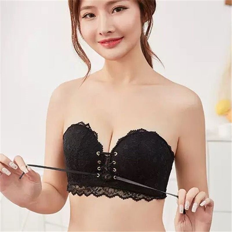 Strapless underwear push up non-slip thin beauty back strapless bra stickers women's small chest tube top wrapped chest invisible bra