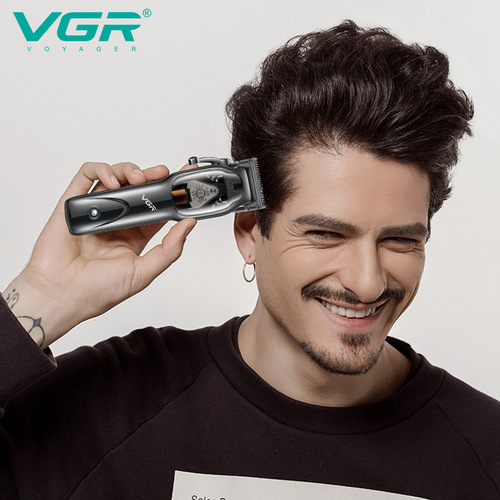 VGR653 cross-border new electric hair clipper professional razor hair salon professional rechargeable electric clipper with base