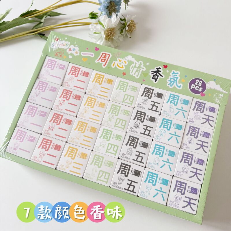 One week mood fragrance boys and girls perfume sample gift stall school stationery shop canteen hot sale