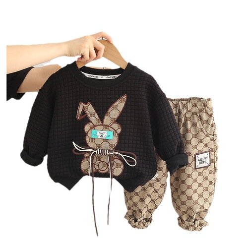 Wholesale Manufacturer  Autumn New Boys' Sweatshirt Set for 1-2-3-4 Year Old Toddlers and Babies, Casual Long Sleeve Spring Outfits