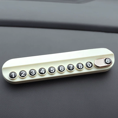 Nömrəli dayanma kartı, Car creative temporary parking - aromatherapy-stop-sign-white-original-authentic