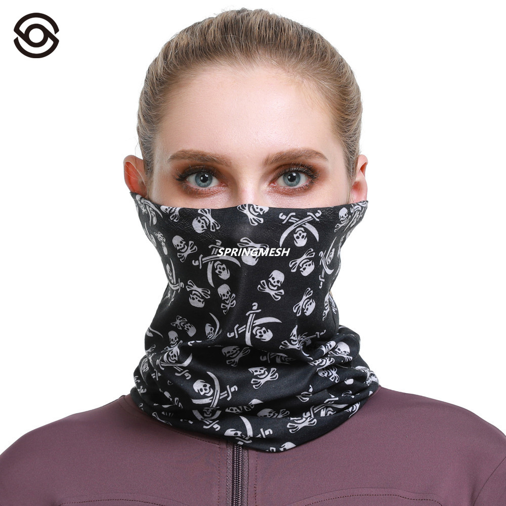 Sun Protection Mask, Cycling Face Mask, Motorcycle Head Scarf, Skull Seamless Magic Headscarf, Windproof Outdoor Headscarf